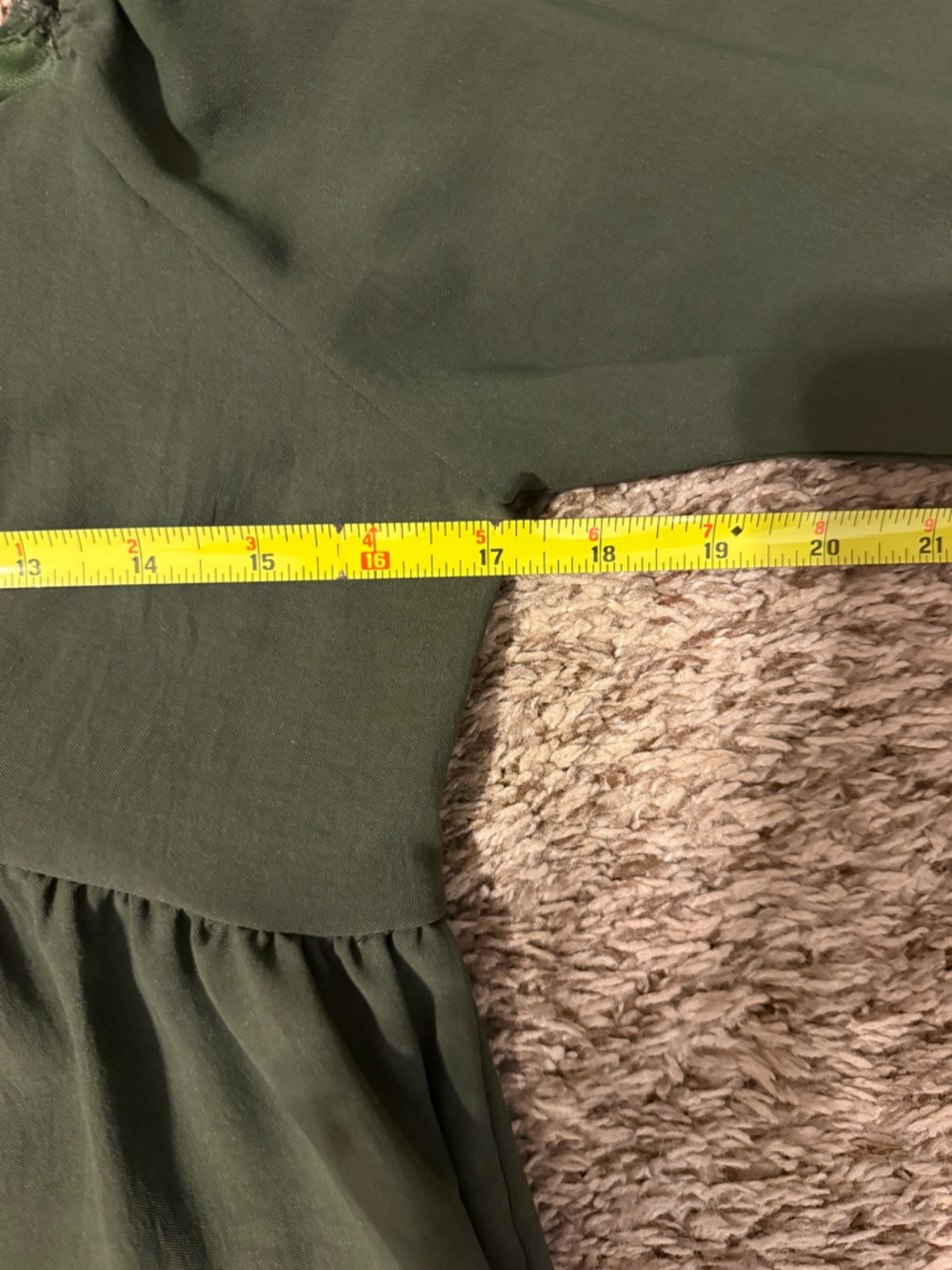 Altar'd State Olive Green Tiered Long-Sleeve Babydoll Dress - Picture 12 of 14